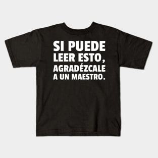 Teacher Appreciation Week 2021 Gifts Spanish Kids T-Shirt